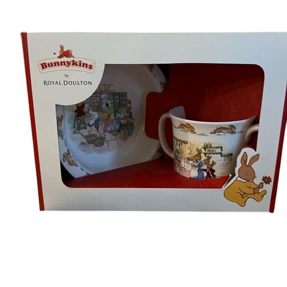 Bunnykins by royal doulton kids dinning set NEW - Picture 1 of 5